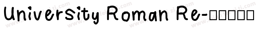 University Roman Re字体转换